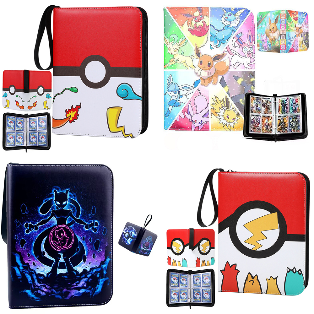 Pokemon Binder Card - 400Pcs Card Album Binder Photocard PU