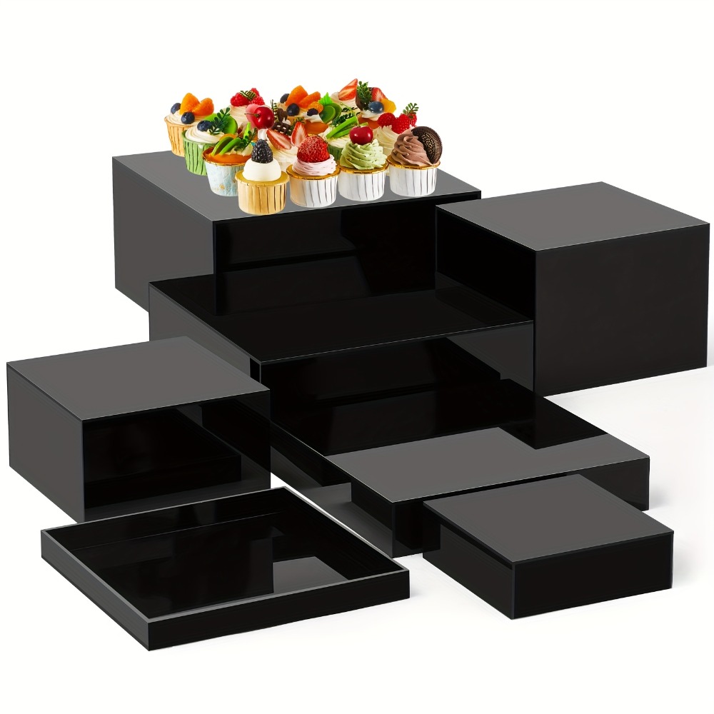 7pcs Buffet Risers Set Acrylic - Display Risers Set avaliação e preço
