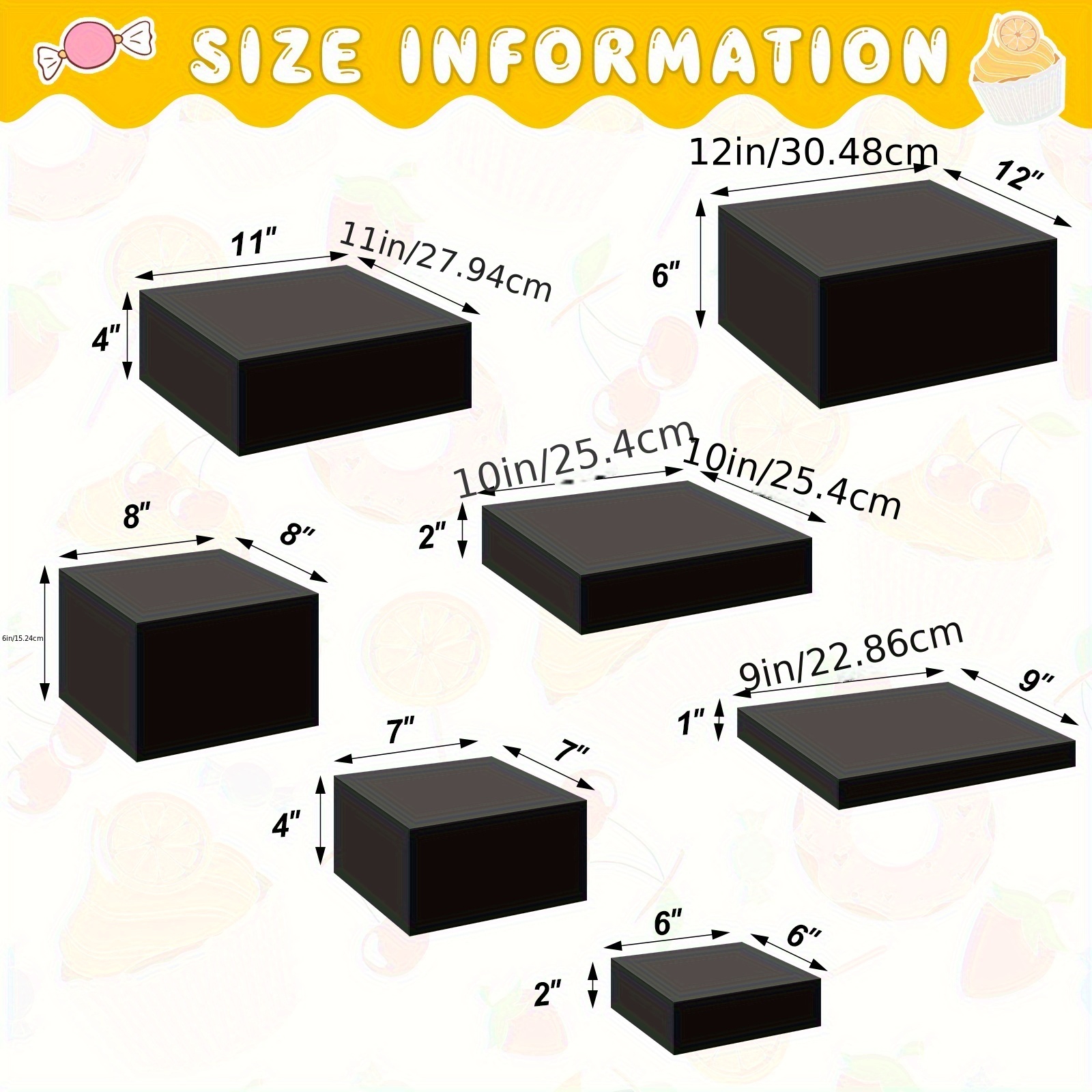 7pcs Buffet Risers Set Acrylic - Display Risers Set avaliação e preço