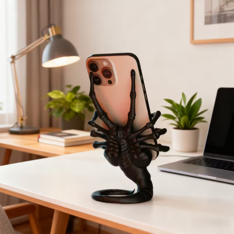 Creative Alien Facehugger Phon - Action Figure Stand avaliação e preço