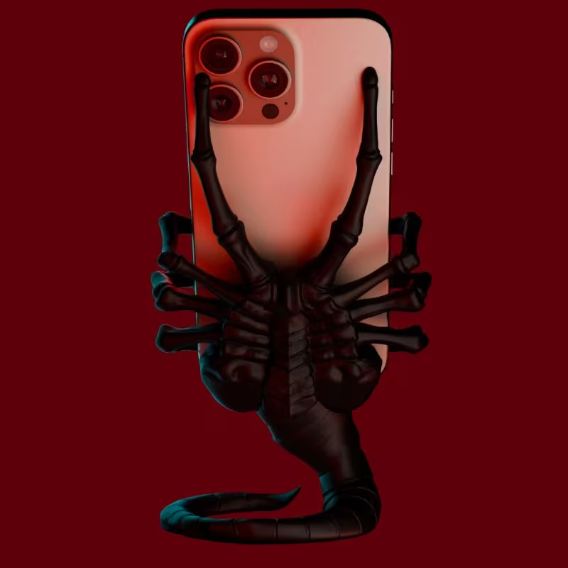Creative Alien Facehugger Phon - Action Figure Stand avaliação e preço
