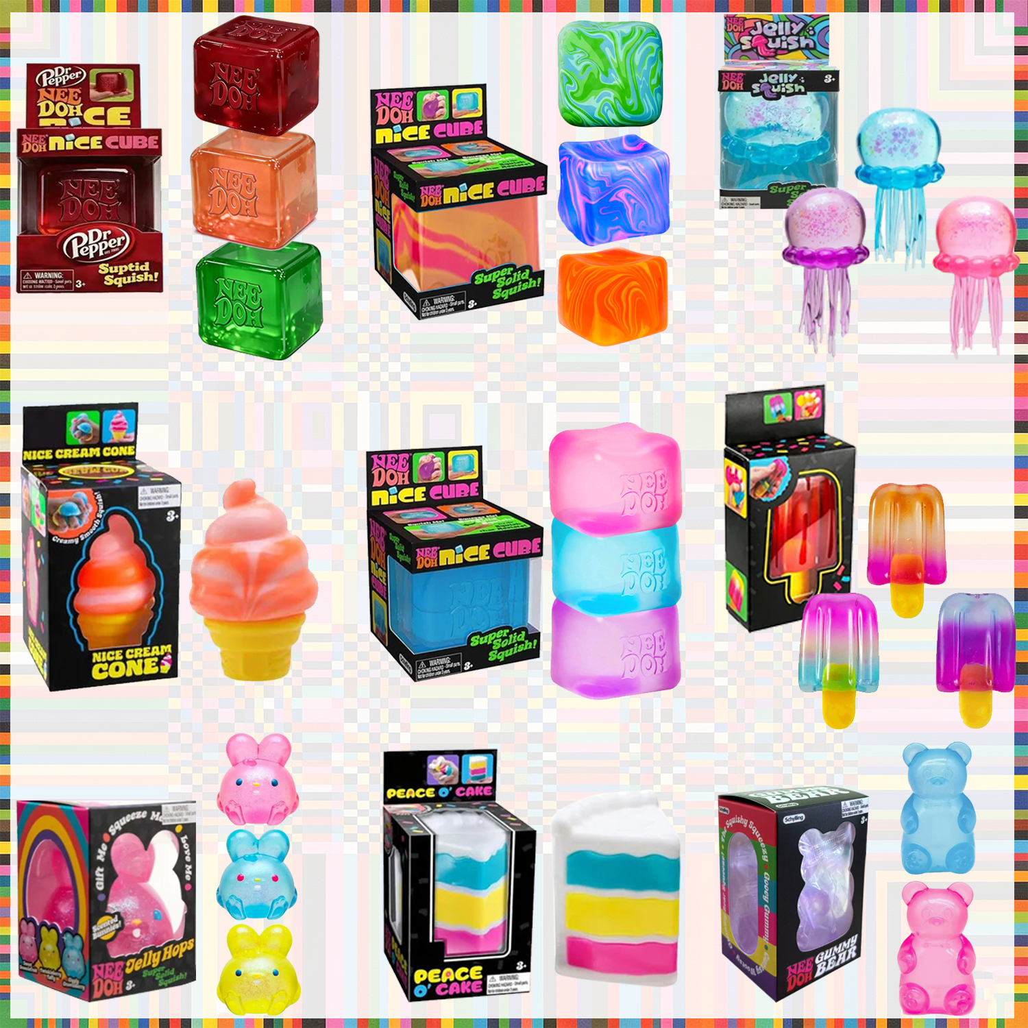2026 Schylling Nee doh Gumdrop - Fidget Cube Original avaliação e preço