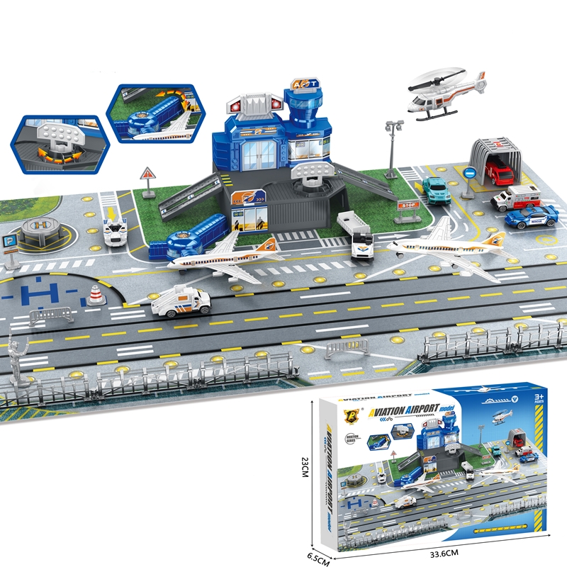 Children's Airport Scene Toy S - Model Airplane Plastic avaliação e preço