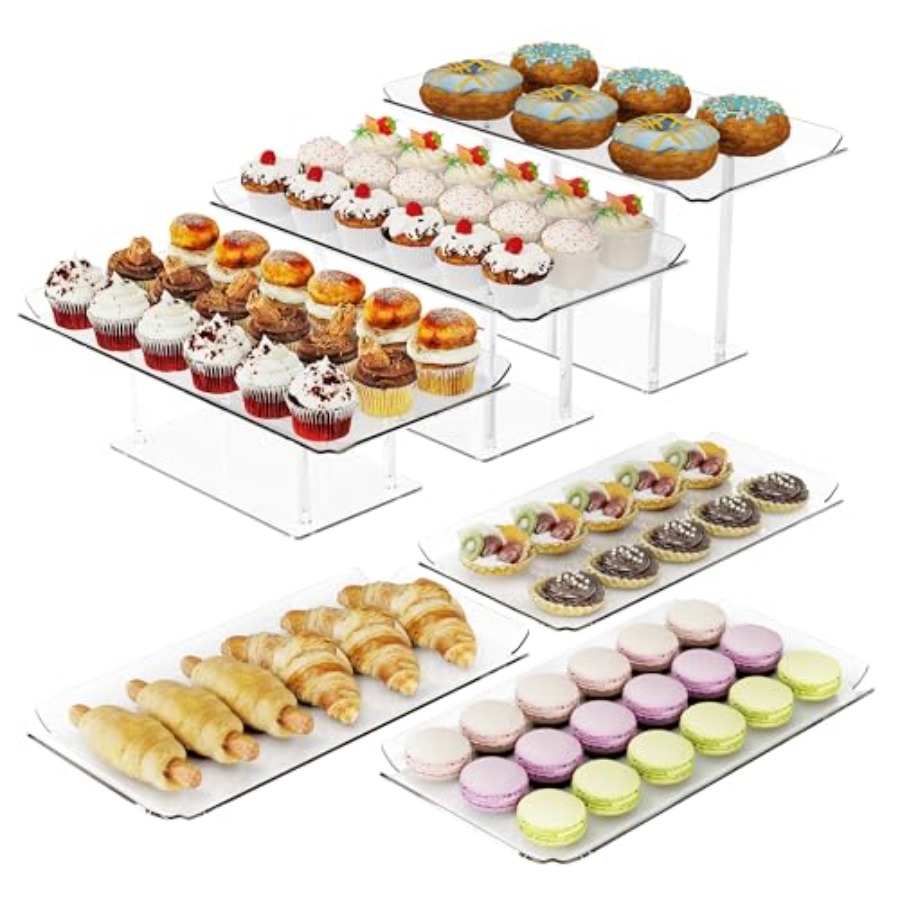 6 Pack Dessert Table Display S - Display Risers Set avaliação e preço