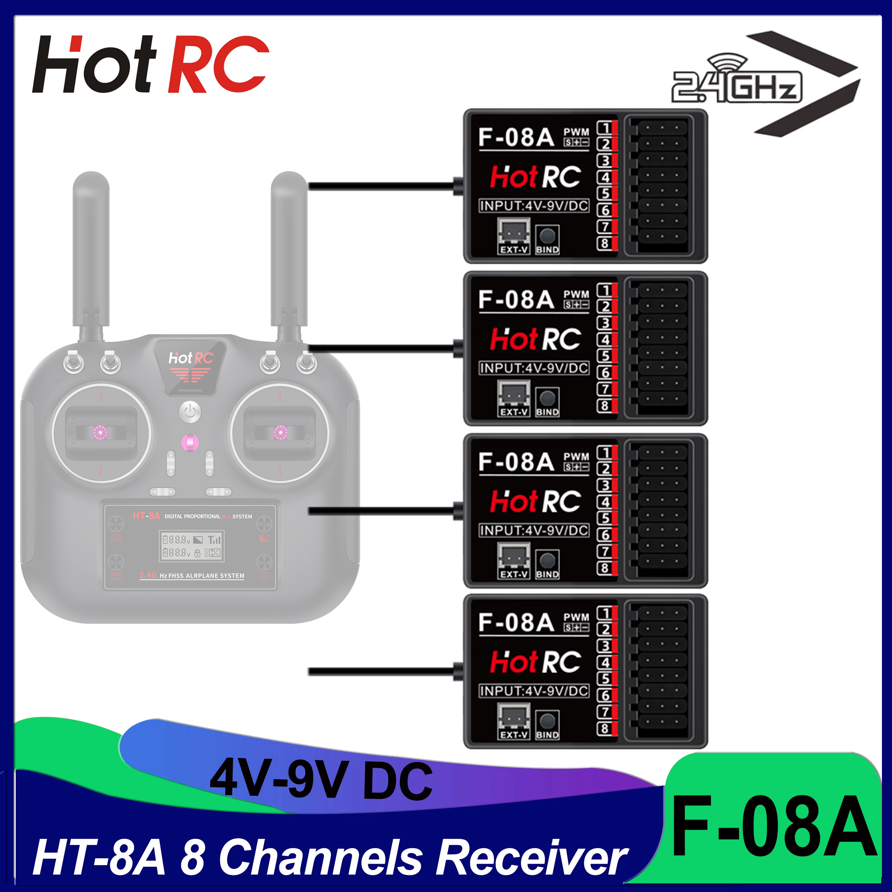 HOTRC RC Model Parts 8 Channel - Model Airplane Plastic avaliação e preço
