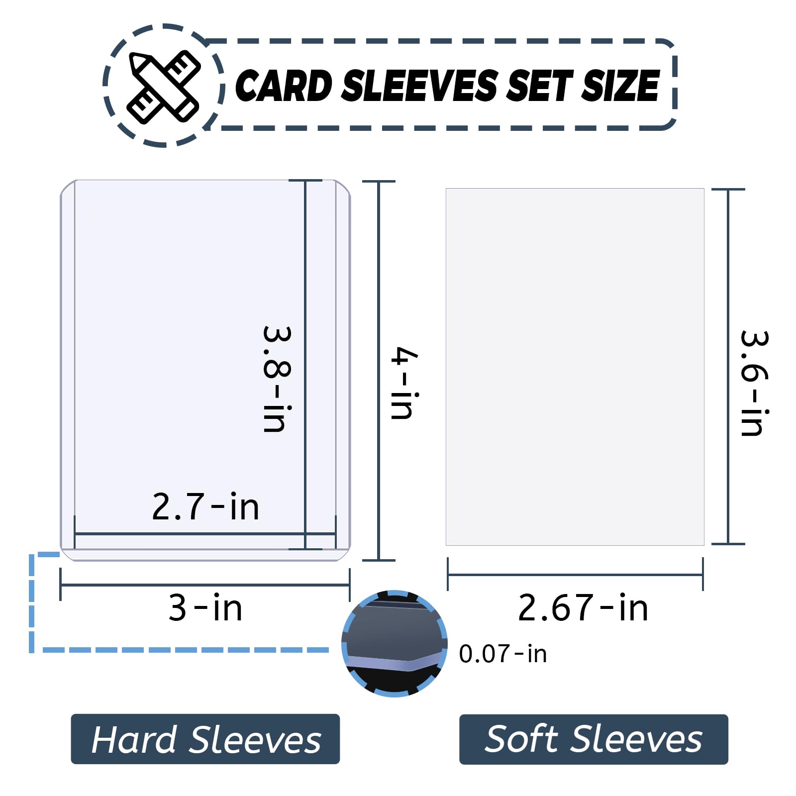 100-300pcs Card Sleeves Hard S - Card Penny Sleeve avaliação e preço