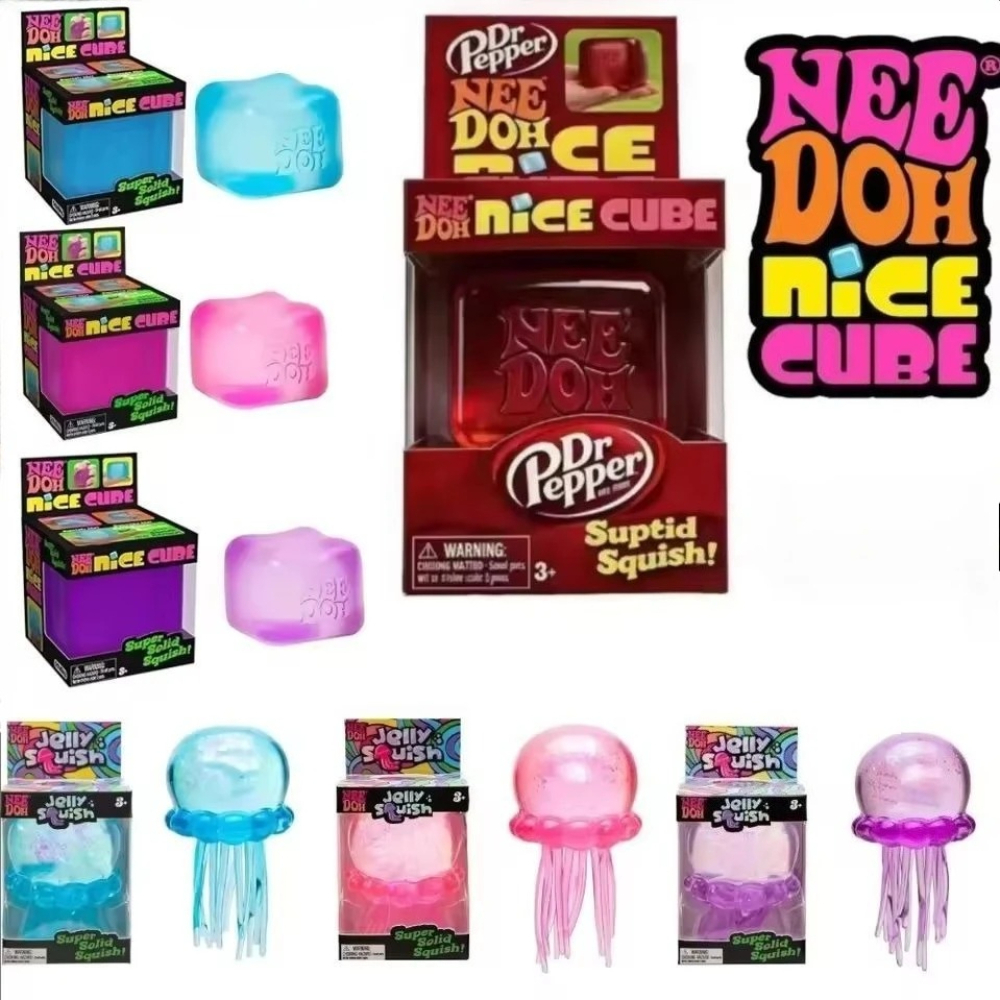 NeeDoh Trending Jellyfish & Cu - Fidget Cube Original avaliação e preço