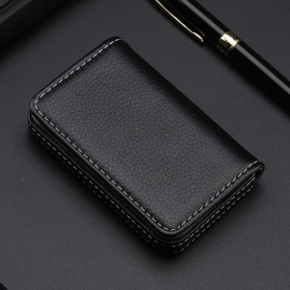 Sized Stitched PU Leather Cred - Card Top Loader avaliação e preço