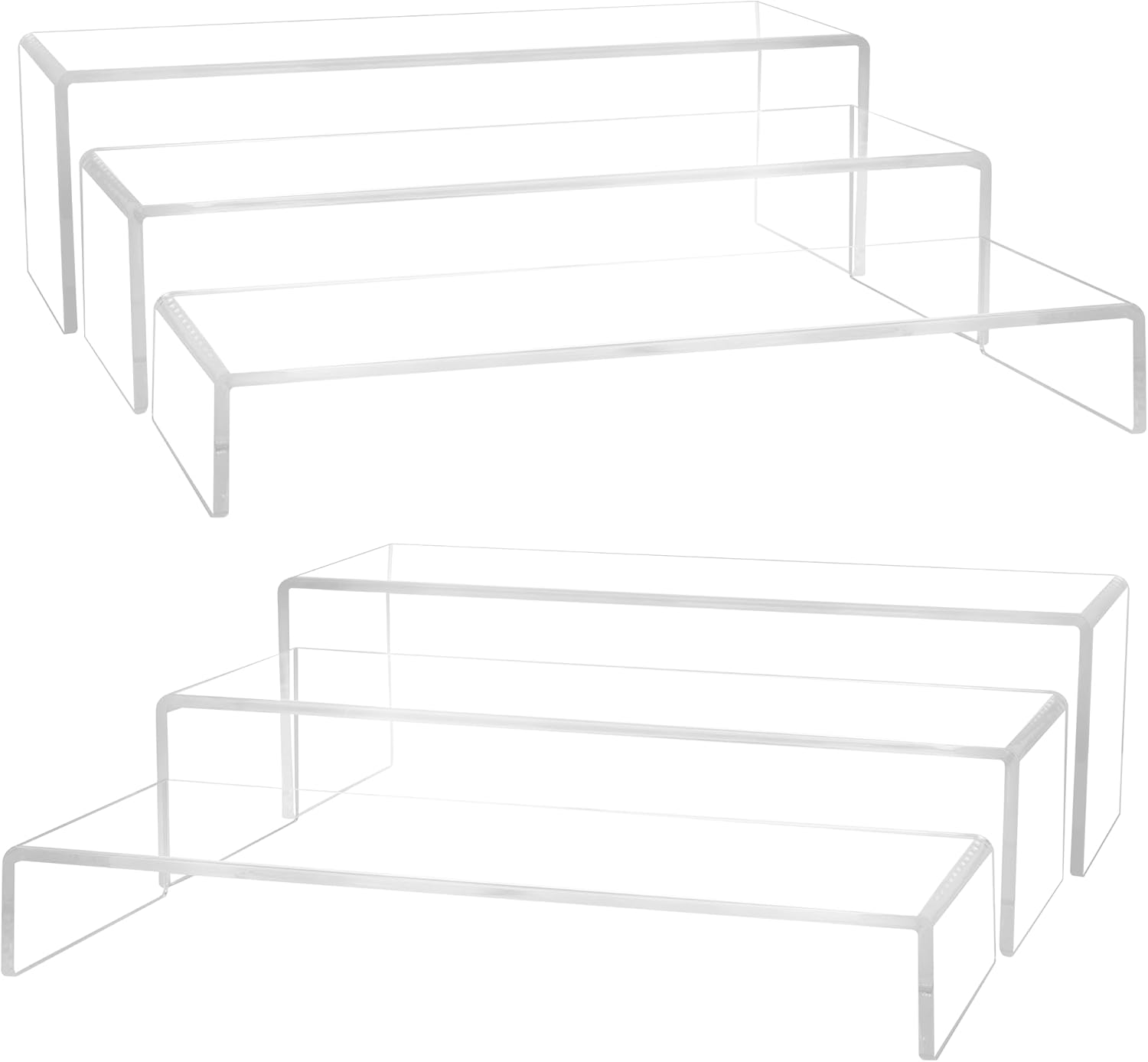 Acrylic Display Risers, 2 Set  - Display Risers Set avaliação e preço