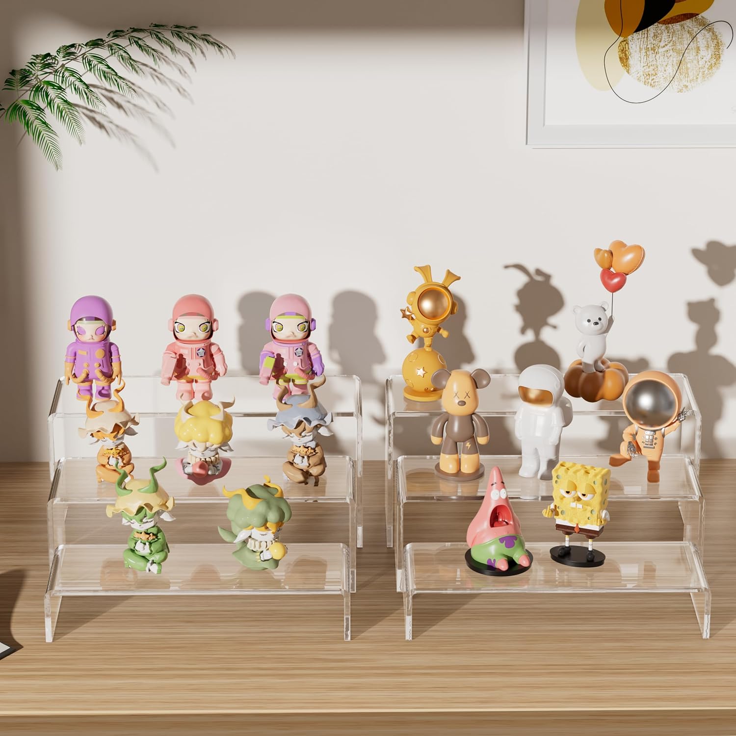 Acrylic Display Risers, 2 Set  - Display Risers Set avaliação e preço