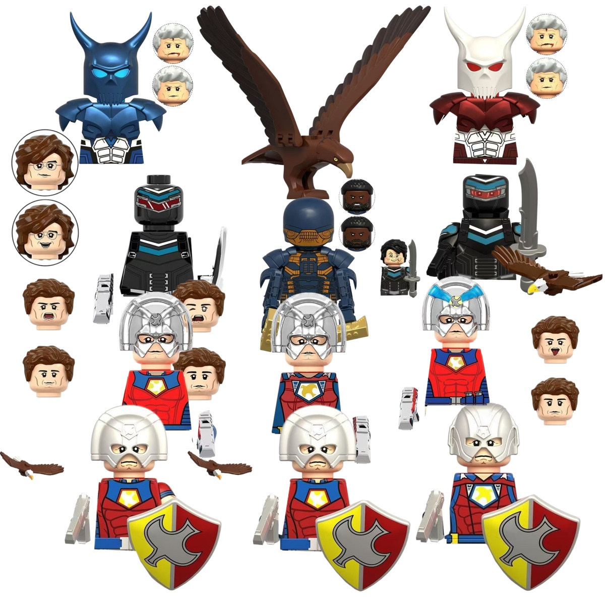 SuicideSquad Peacemaker Blue D - Lego Minifigure Holder avaliação e preço