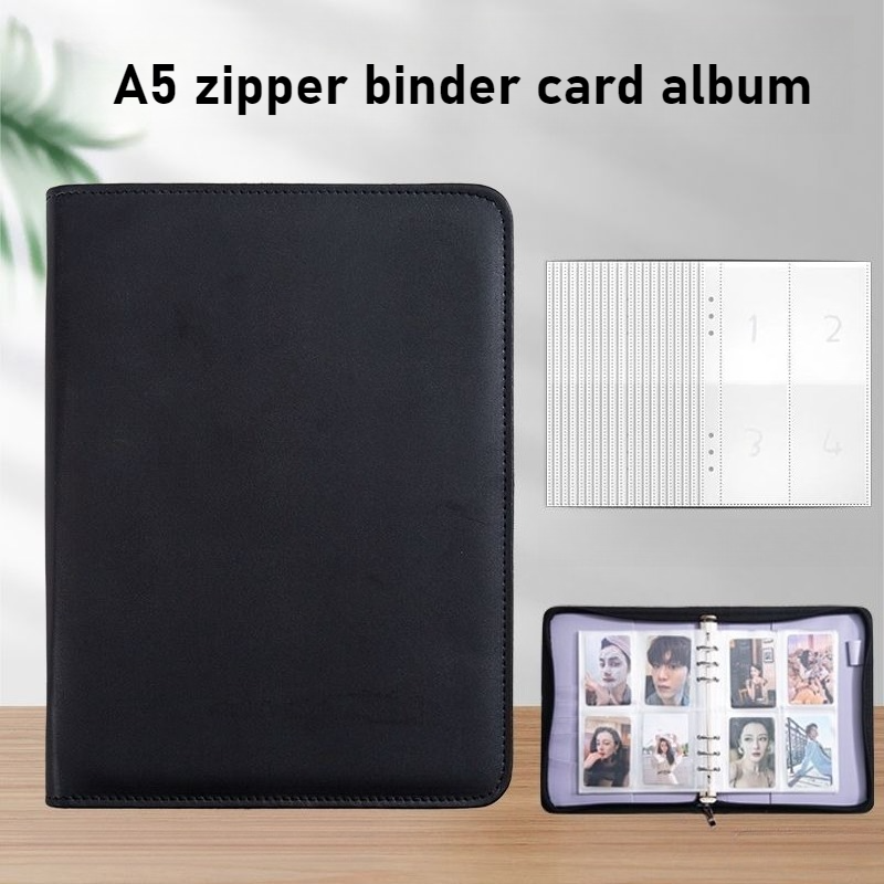 A5 PU Leather Zipper Card Bind - Pokemon Binder Card avaliação e preço