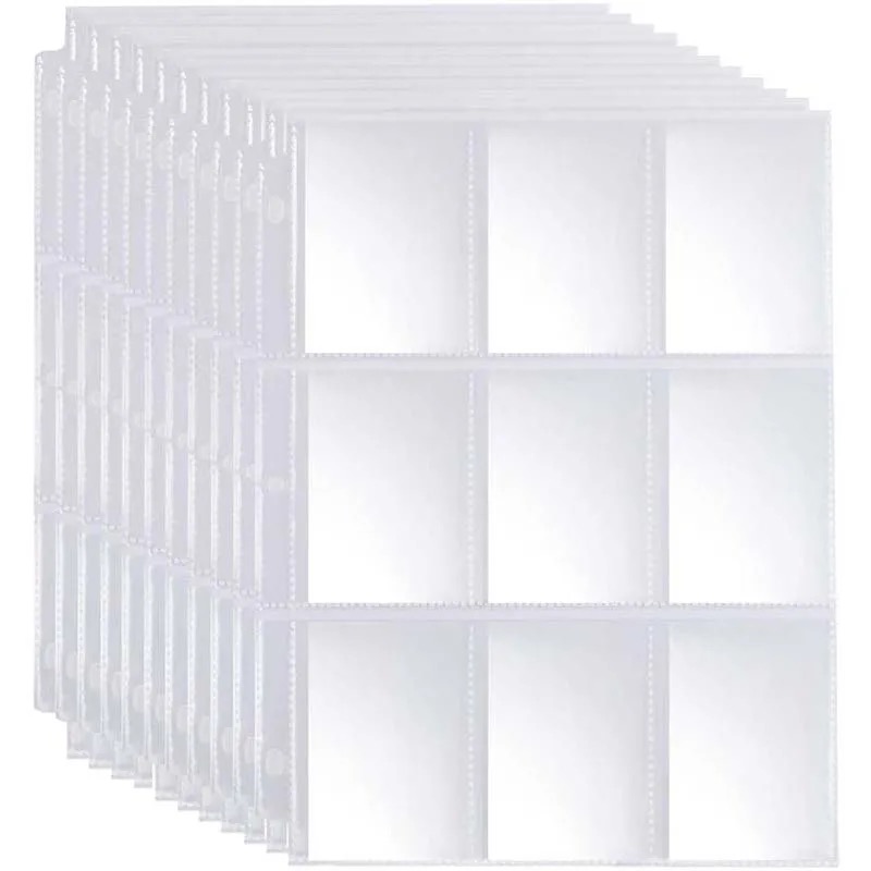 50pcs 9 Pocket Trading Gaming  - Card Penny Sleeve avaliação e preço