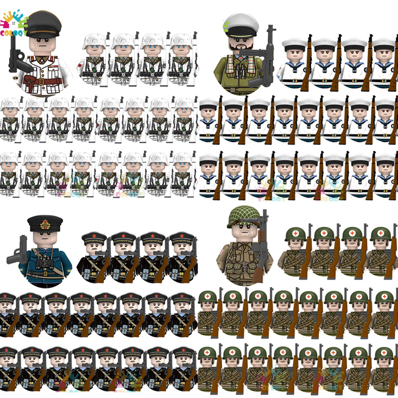 Kids Toys 21pcs/lot WW2 N001-N - Lego Minifigure Holder avaliação e preço