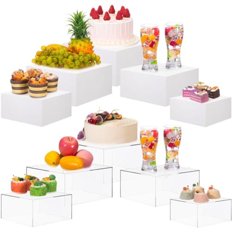 Buffet Risers Set of 10 Acryli - Display Risers Set avaliação e preço