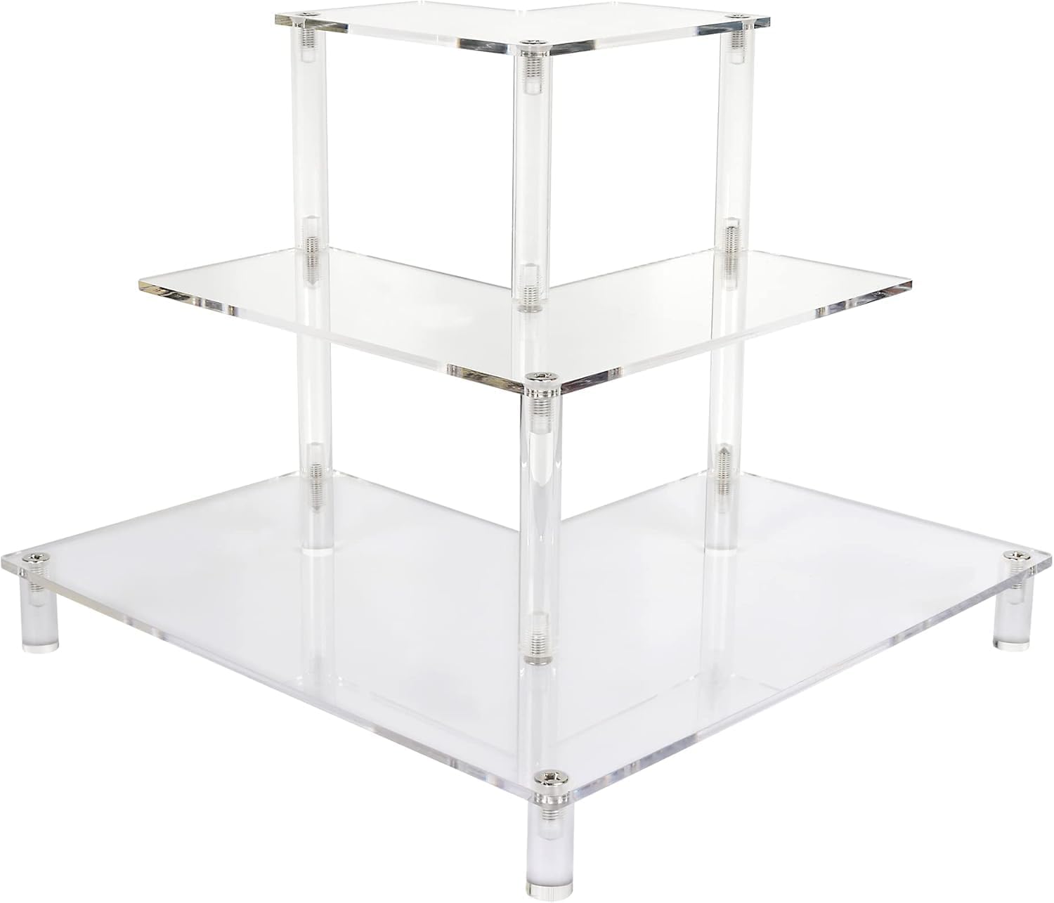 3 Tier Acrylic Display Riser,  - Pop Display Shelf avaliação e preço