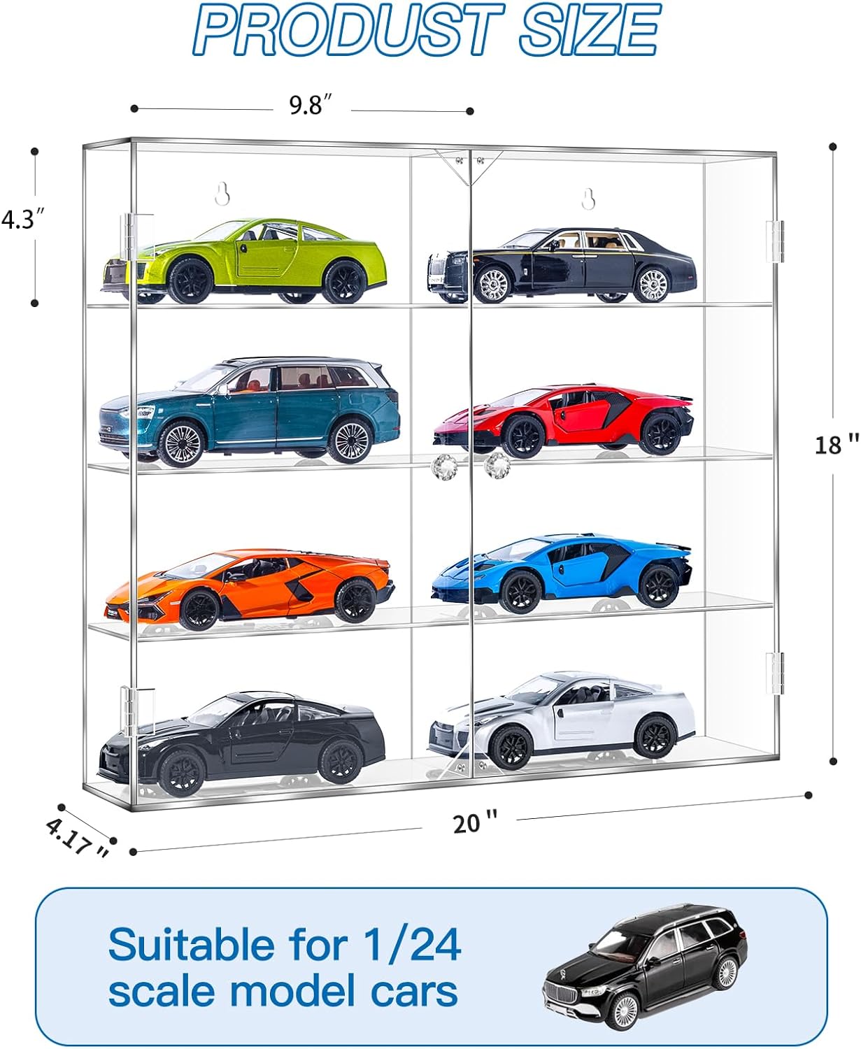 Acrylic Display Case for 1/24  - Display Case Acrylic avaliação e preço