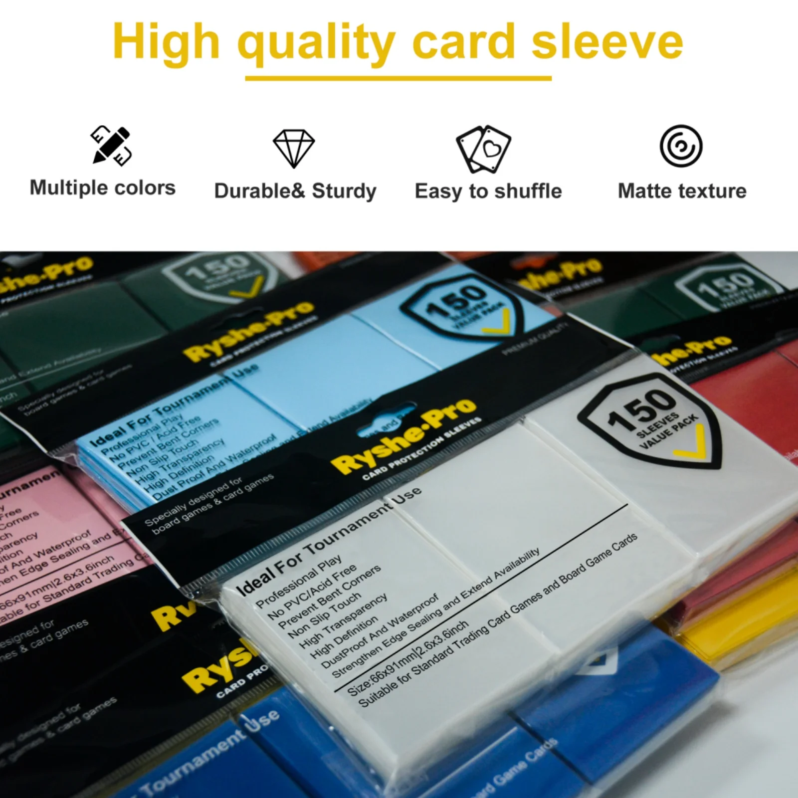 150Pcs 66*91mm Premium Card Sl - Card Penny Sleeve avaliação e preço