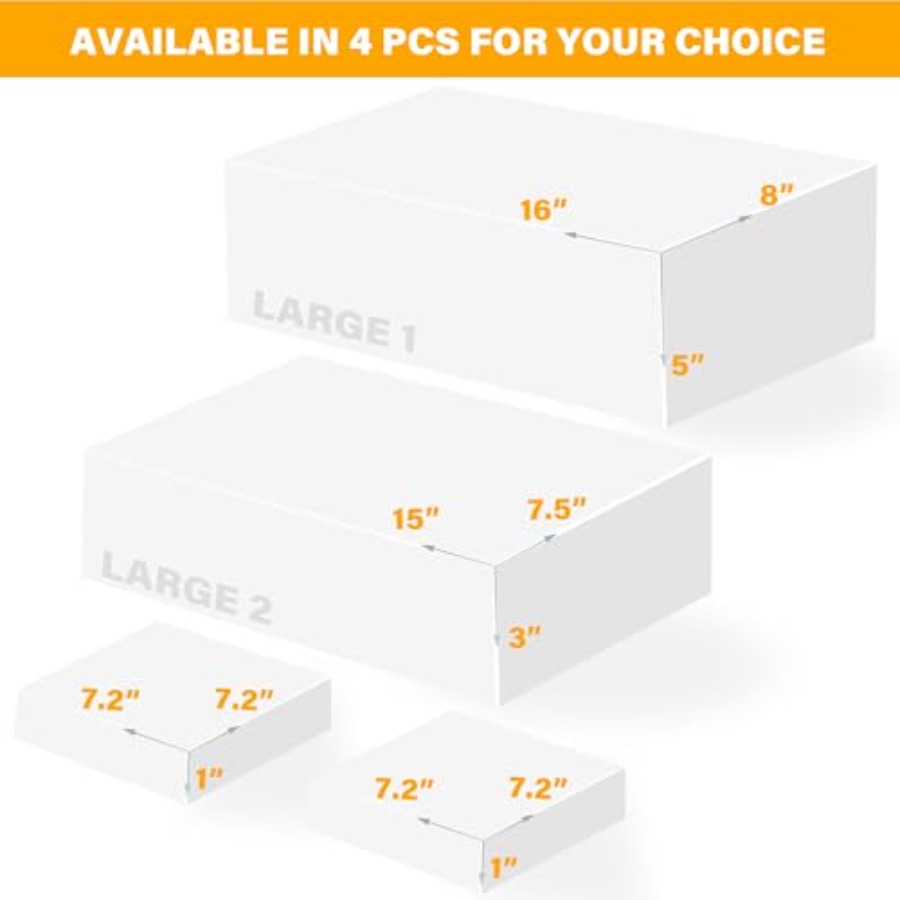 Large Buffet Risers Set of 4 D - Display Risers Set avaliação e preço