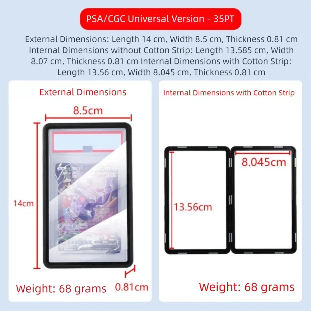 Aluminium Frame PSA/CGC Graded - Graded Card Display avaliação e preço