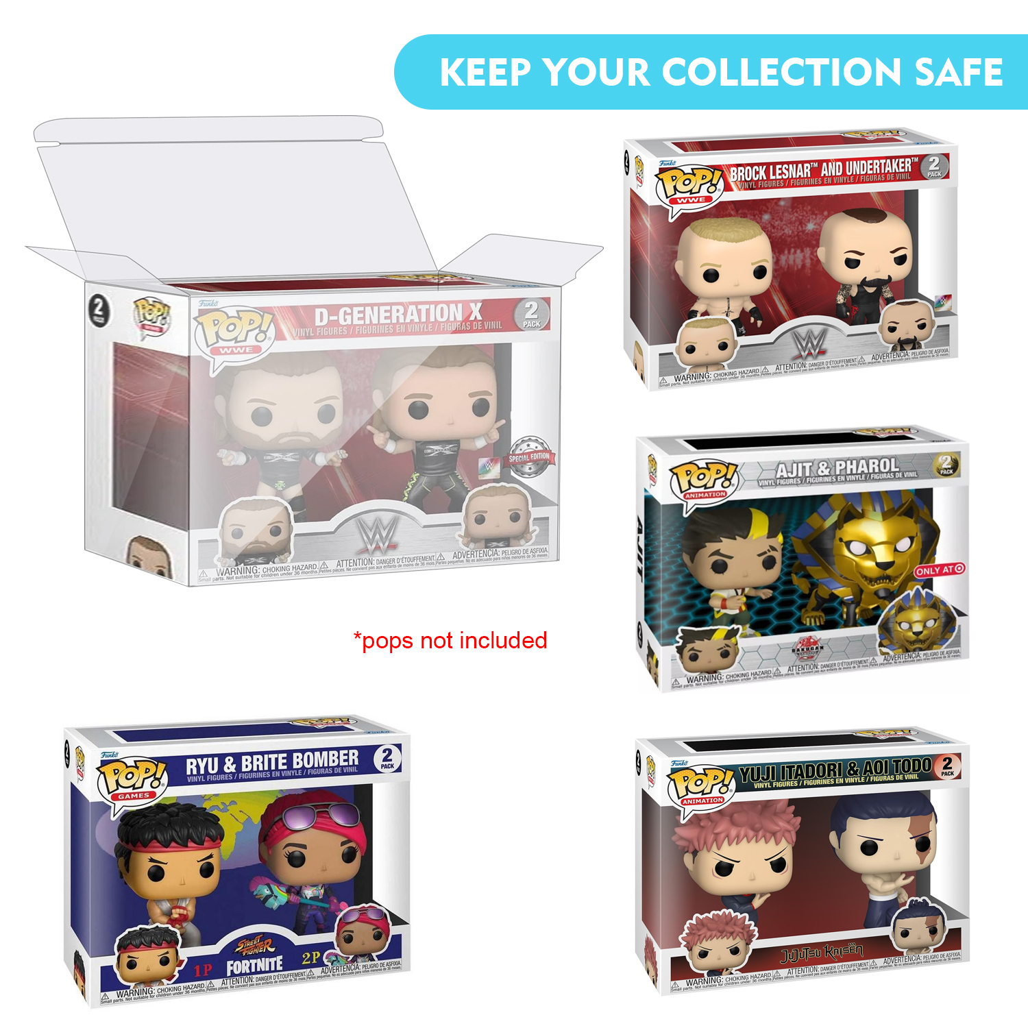 HIGOPLAY 2 in 1 Pack Protectiv - Funko Pop Protector avaliação e preço
