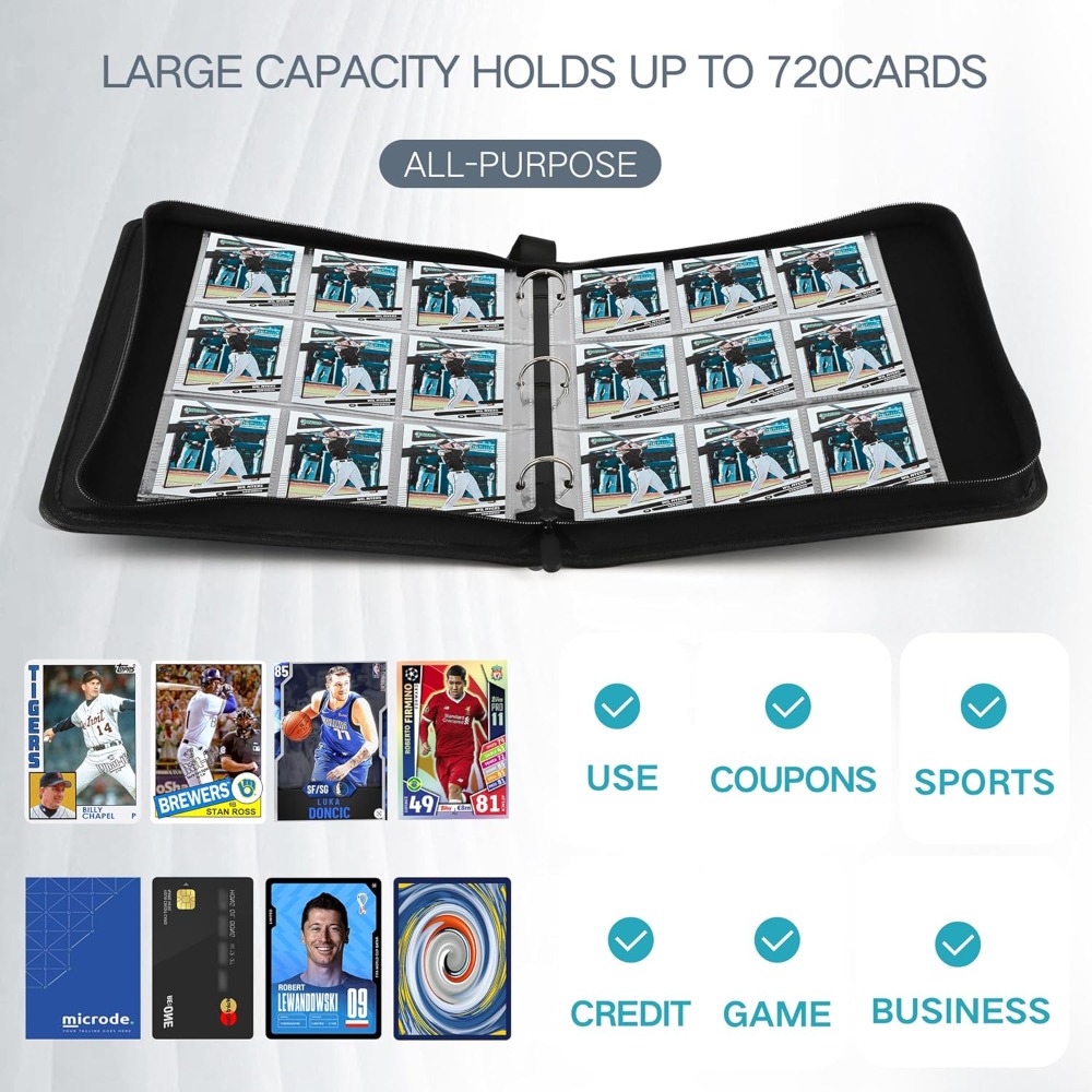 Premium 720 Double Sided Pocke - Trading Card Binder avaliação e preço