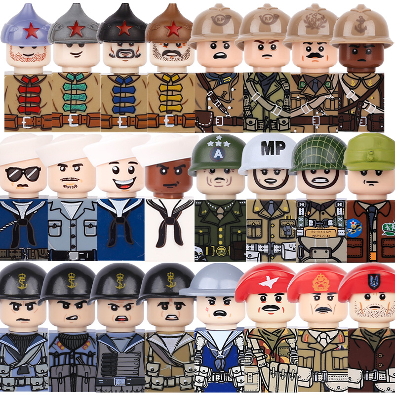 Kids Toy WW2 Military Army Act - Lego Minifigure Holder avaliação e preço