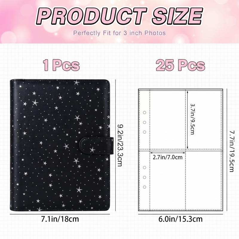 A5 6‑Ring Loose‑Leaf Photocard - Trading Card Binder avaliação e preço