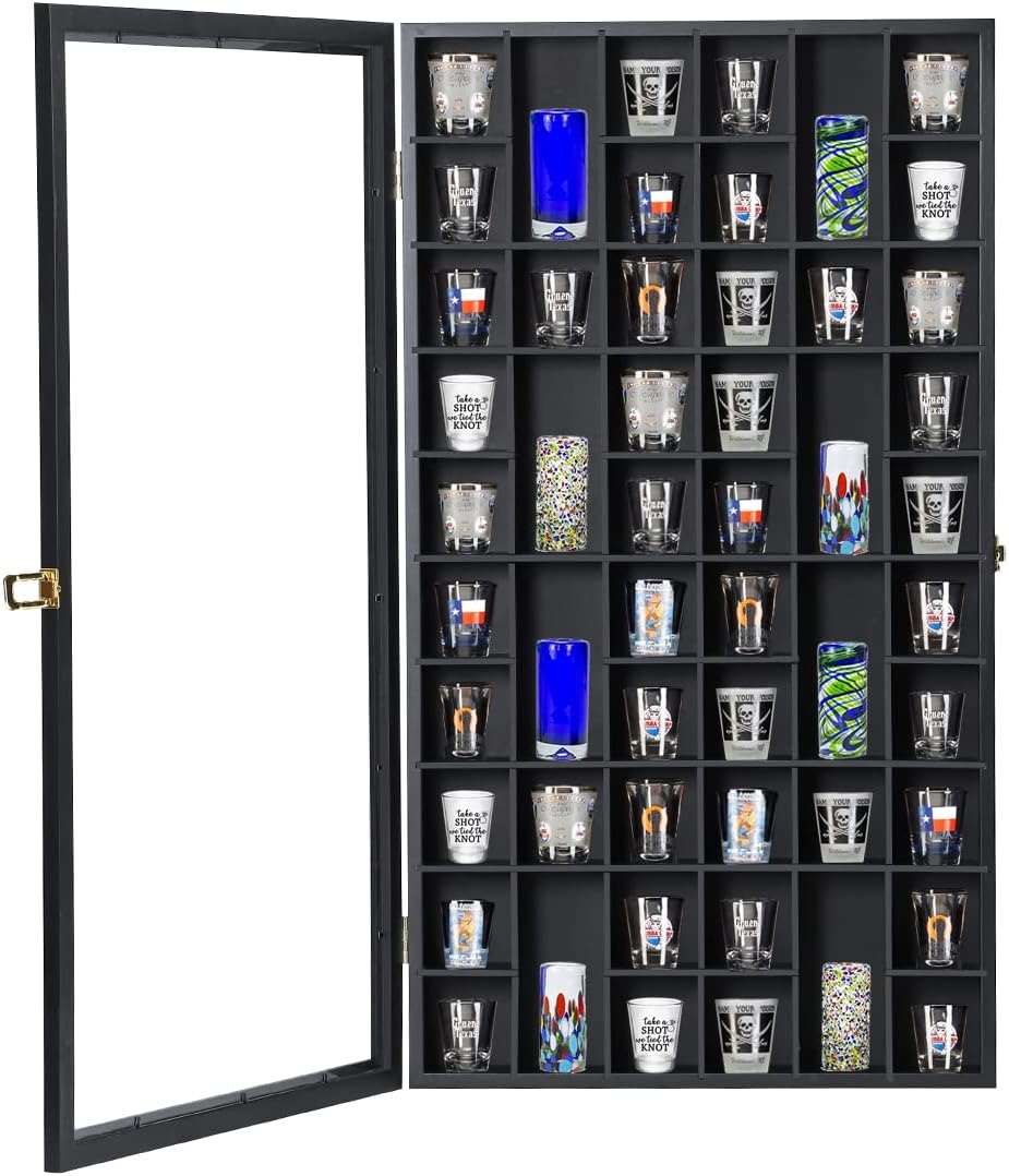 Large Shot Glass Display Case, - Display Case Acrylic avaliação e preço