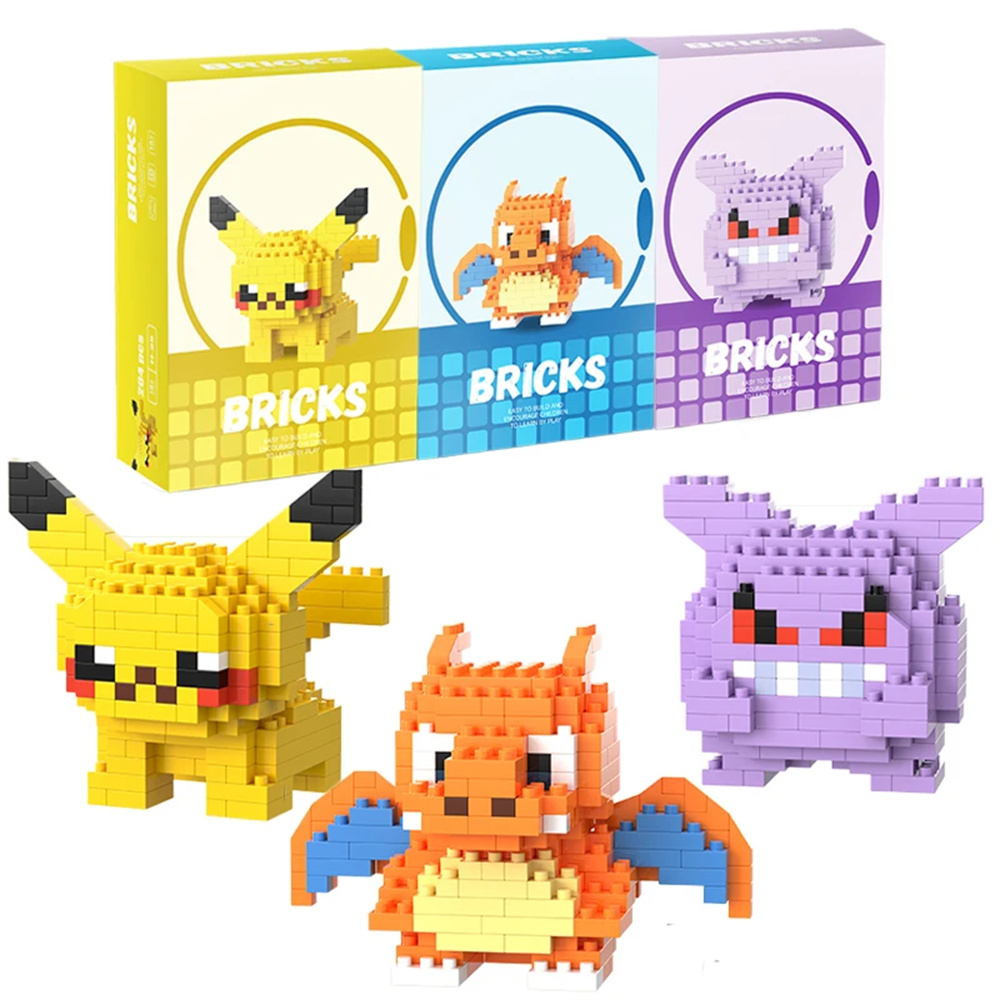 Pokemon Micro Building Blocks  - Building Block Mini avaliação e preço