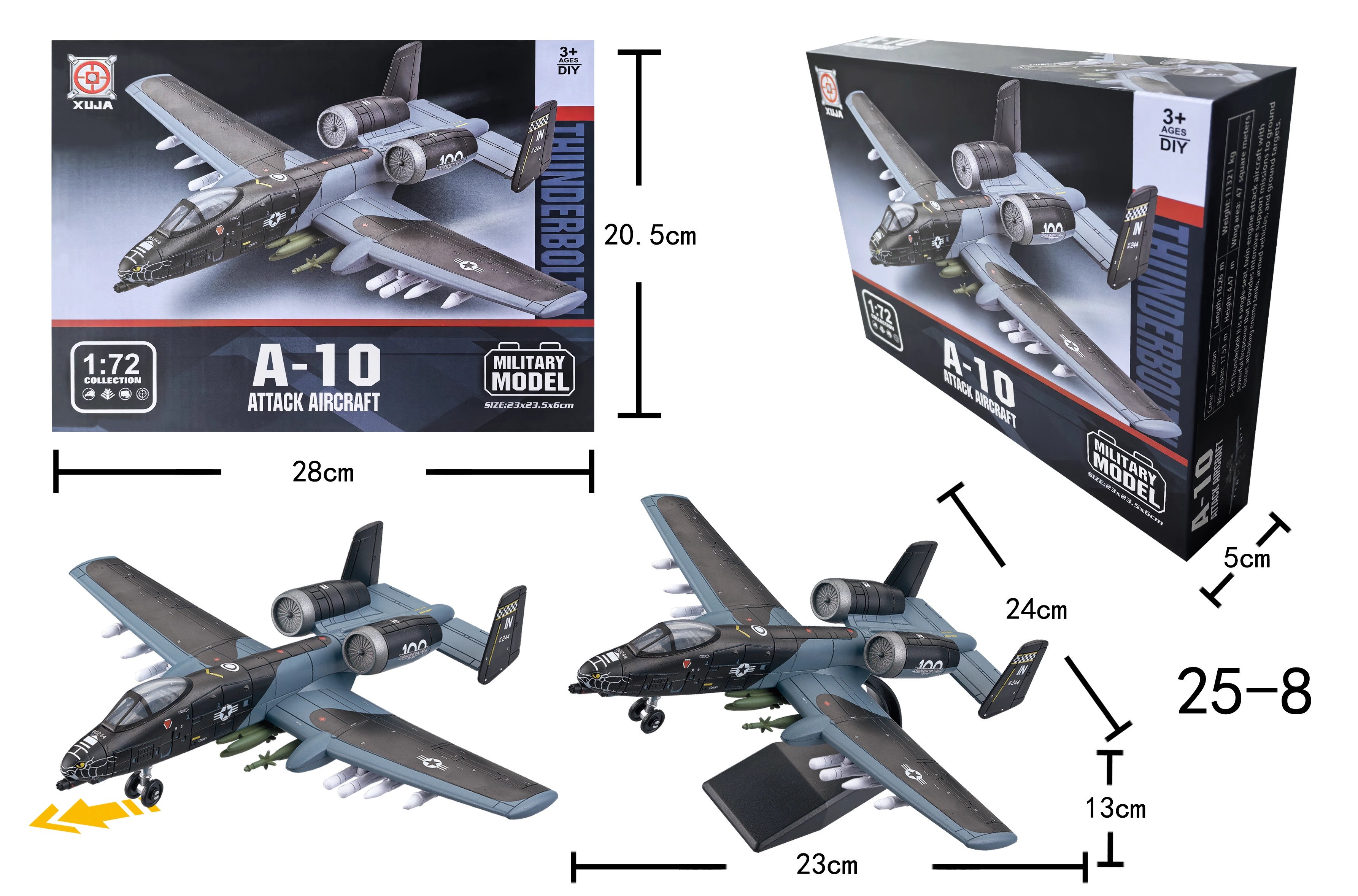 A-10 Warthog 1/72 Scale Micro  - Model Airplane Plastic avaliação e preço