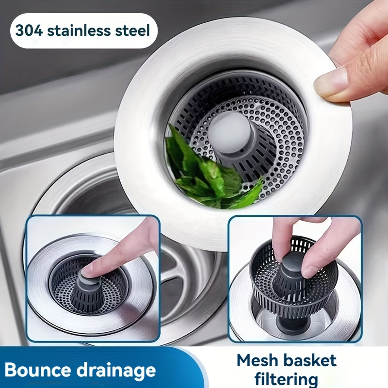 3 in 1 Kitchen Sink Drain Stra - Pop Display Shelf avaliação e preço
