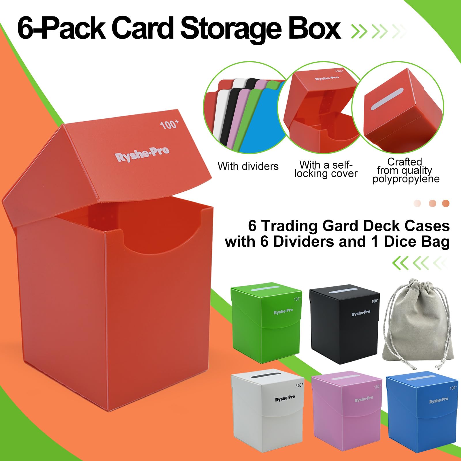 TCG Deck Box for 100+ Cards Co - Trading Card Binder avaliação e preço