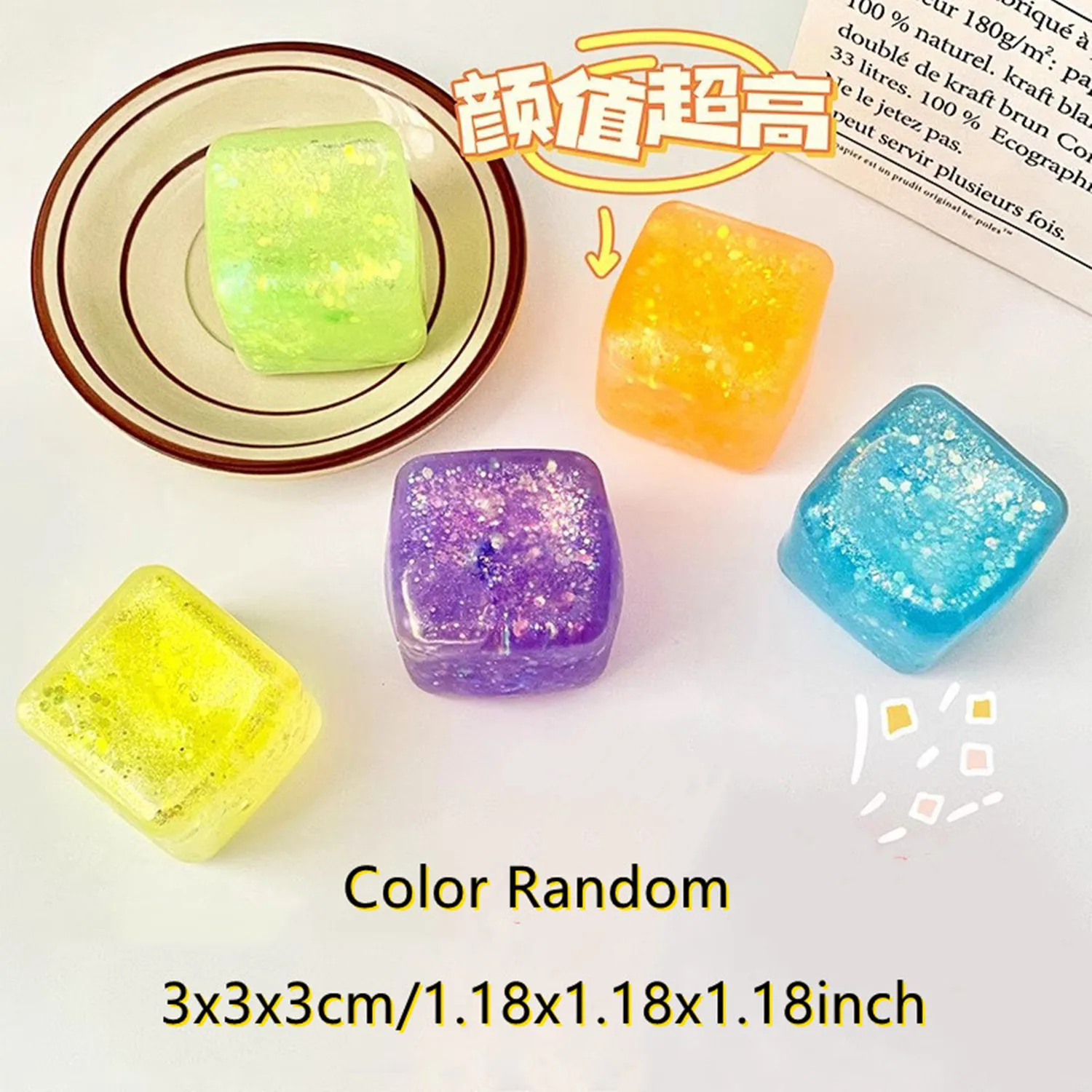 Cute Glitter Liquid Malt Sugar - Fidget Cube Original avaliação e preço