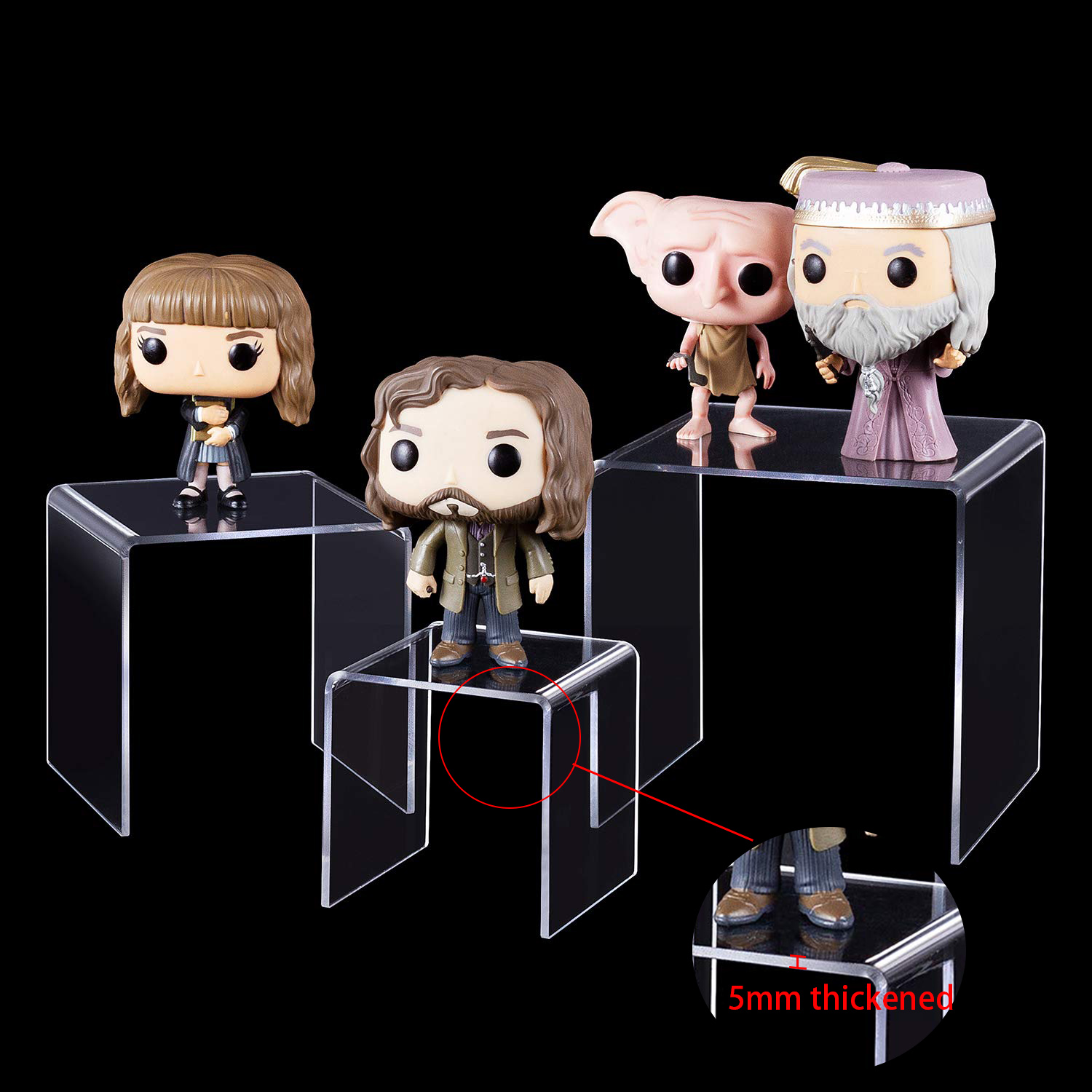 U Shape Acrylic Display Risers - Pop Display Shelf avaliação e preço