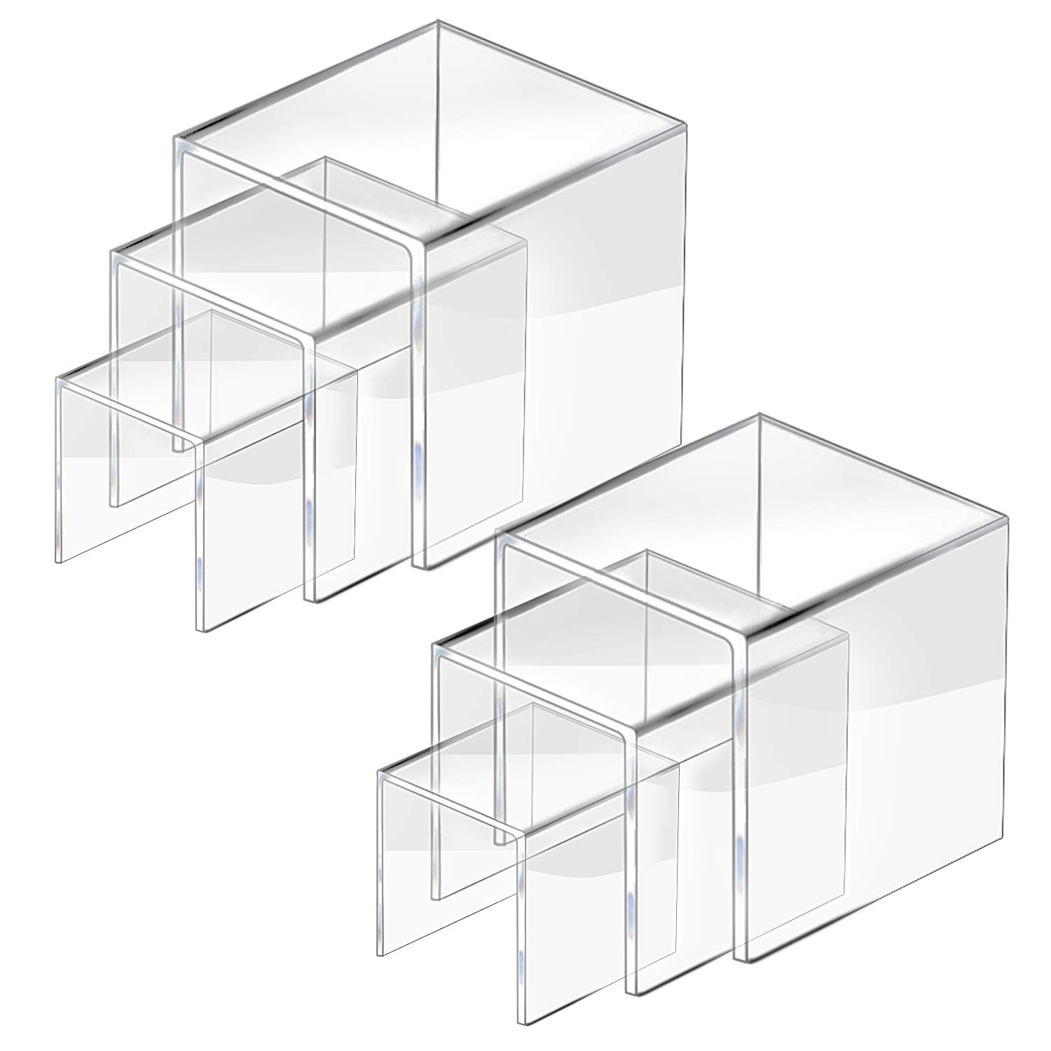 U Shape Acrylic Display Risers - Pop Display Shelf avaliação e preço