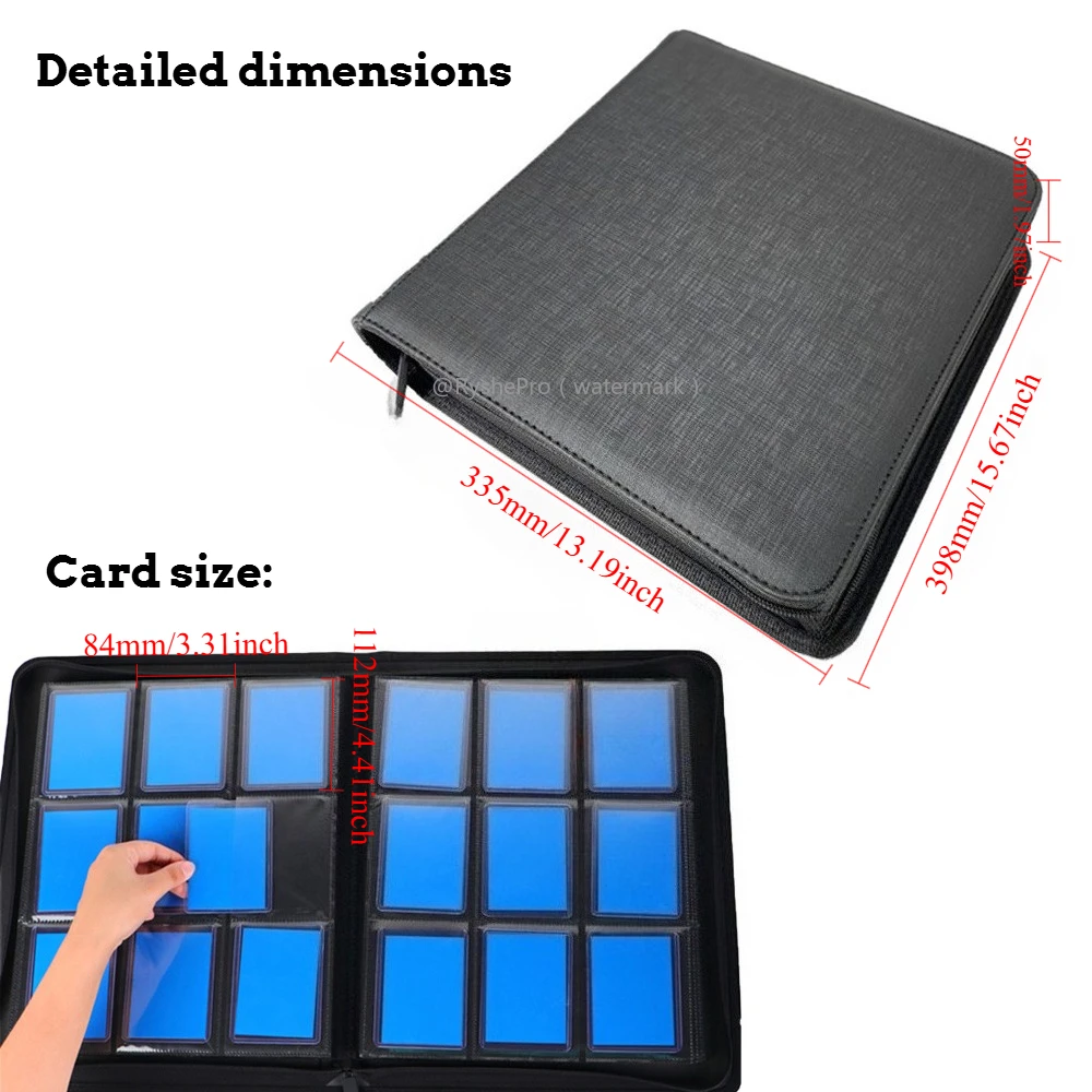 9 Pocket PU Leather Toploader  - Pokemon Binder Card avaliação e preço