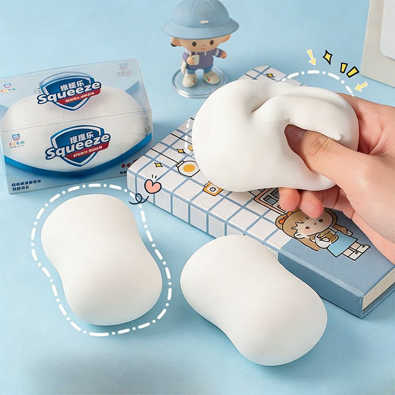 Soft Fake White Soap Squishy S - Fidget Cube Original avaliação e preço