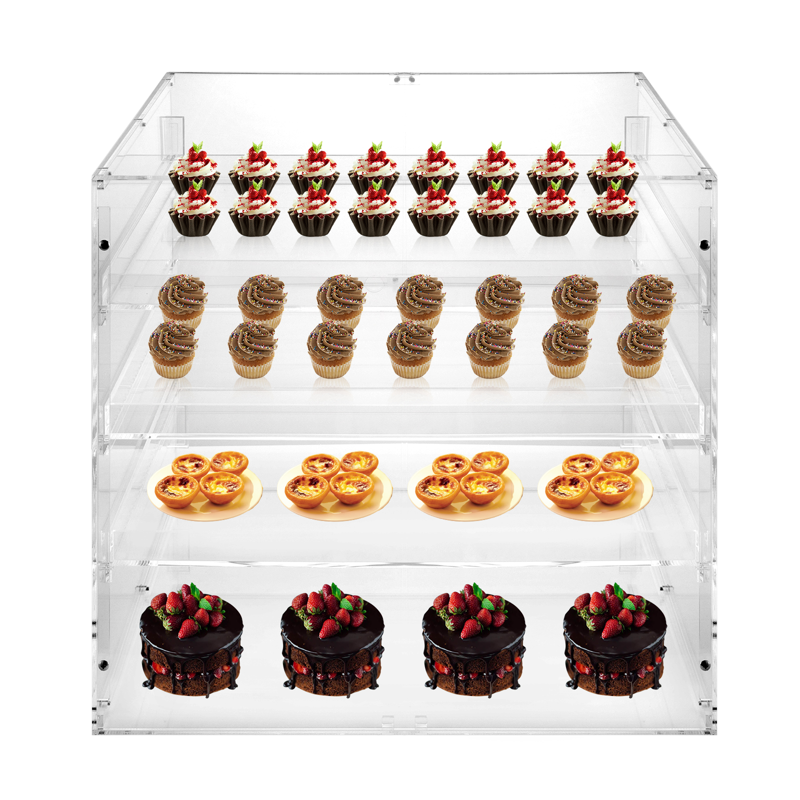 18.7×17.71×17.71inch 3-tier Ac - Display Case Acrylic avaliação e preço