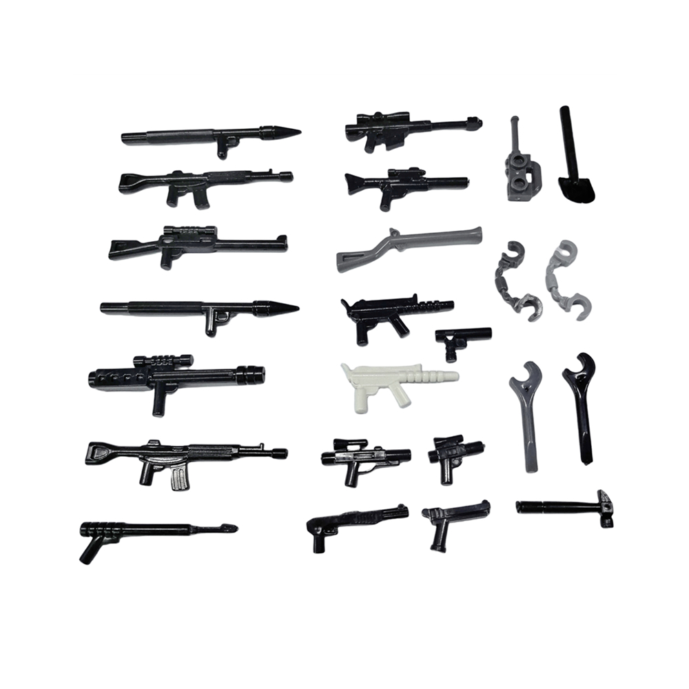 Military WW2 Weapon Guns Soldi - Lego Minifigure Holder avaliação e preço