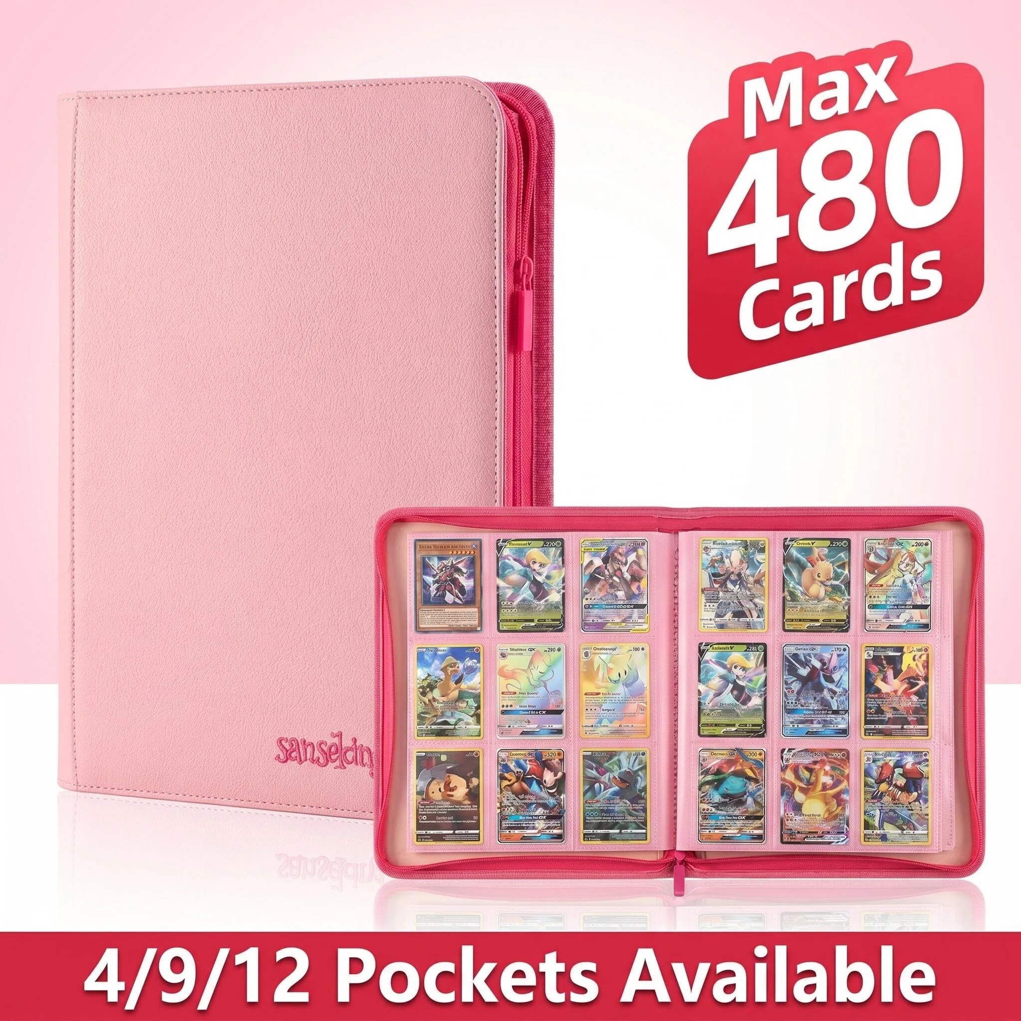 Sanseking Double-Sided Zipper  - Pokemon Binder Card avaliação e preço