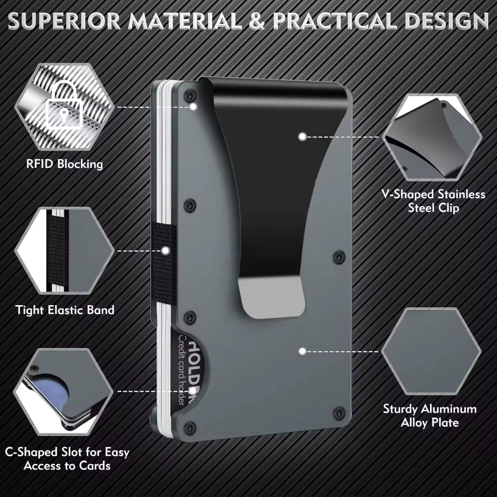Aluminum Alloy Rfid Blocking C - Card Top Loader avaliação e preço