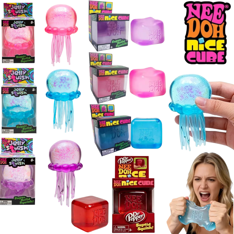 Schylling Nee Doh Jellyfish &  - Fidget Cube Original avaliação e preço