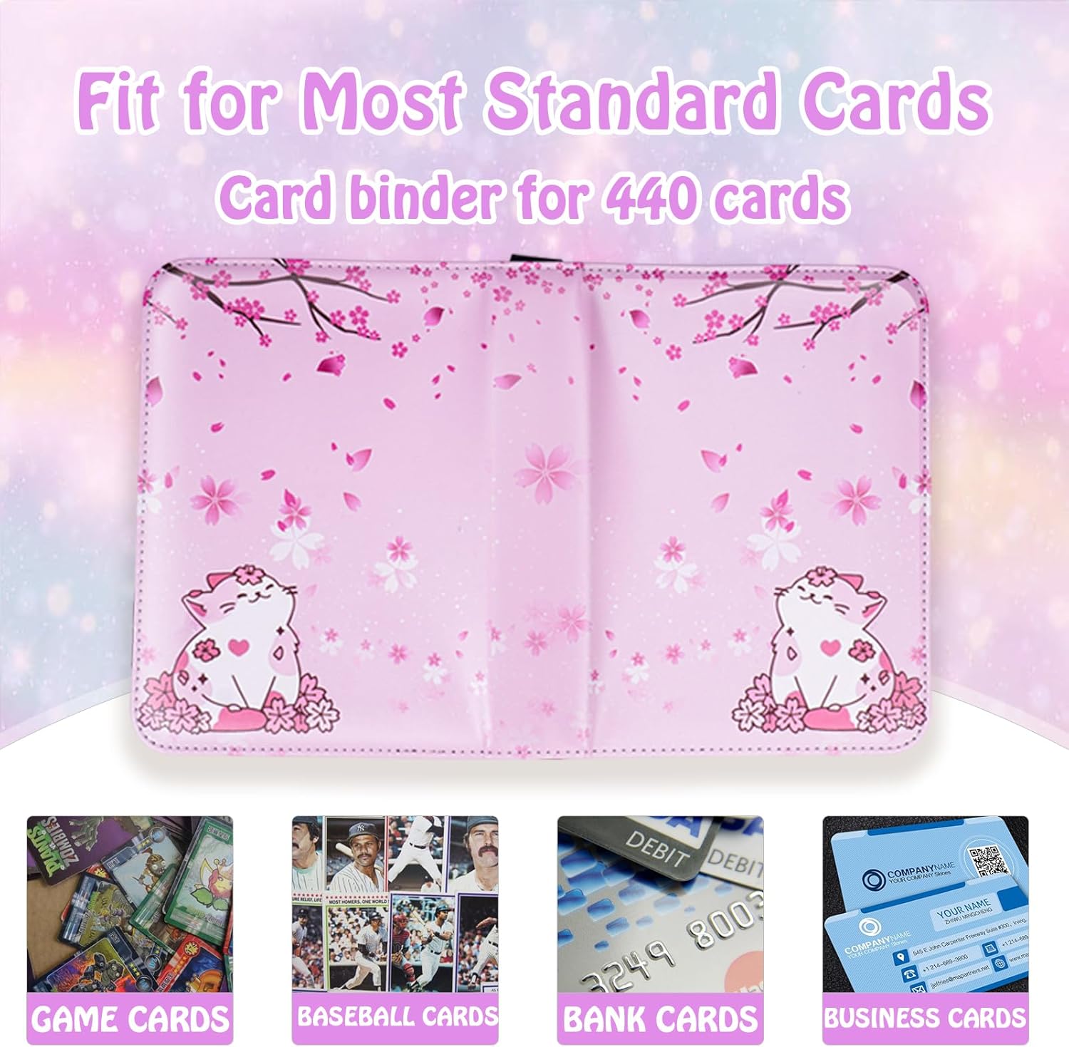 440 Card Binder for Girls with - Trading Card Binder avaliação e preço