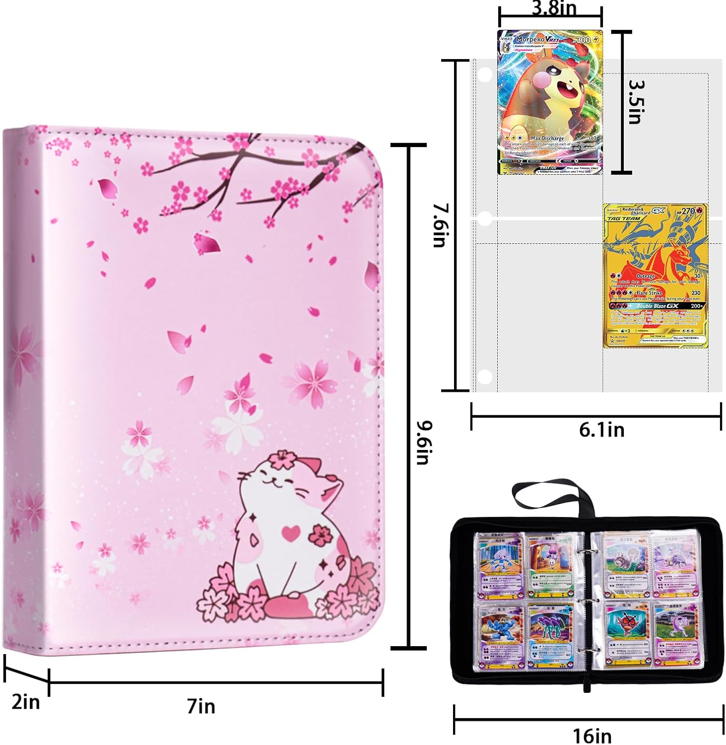 440 Card Binder for Girls with - Trading Card Binder avaliação e preço
