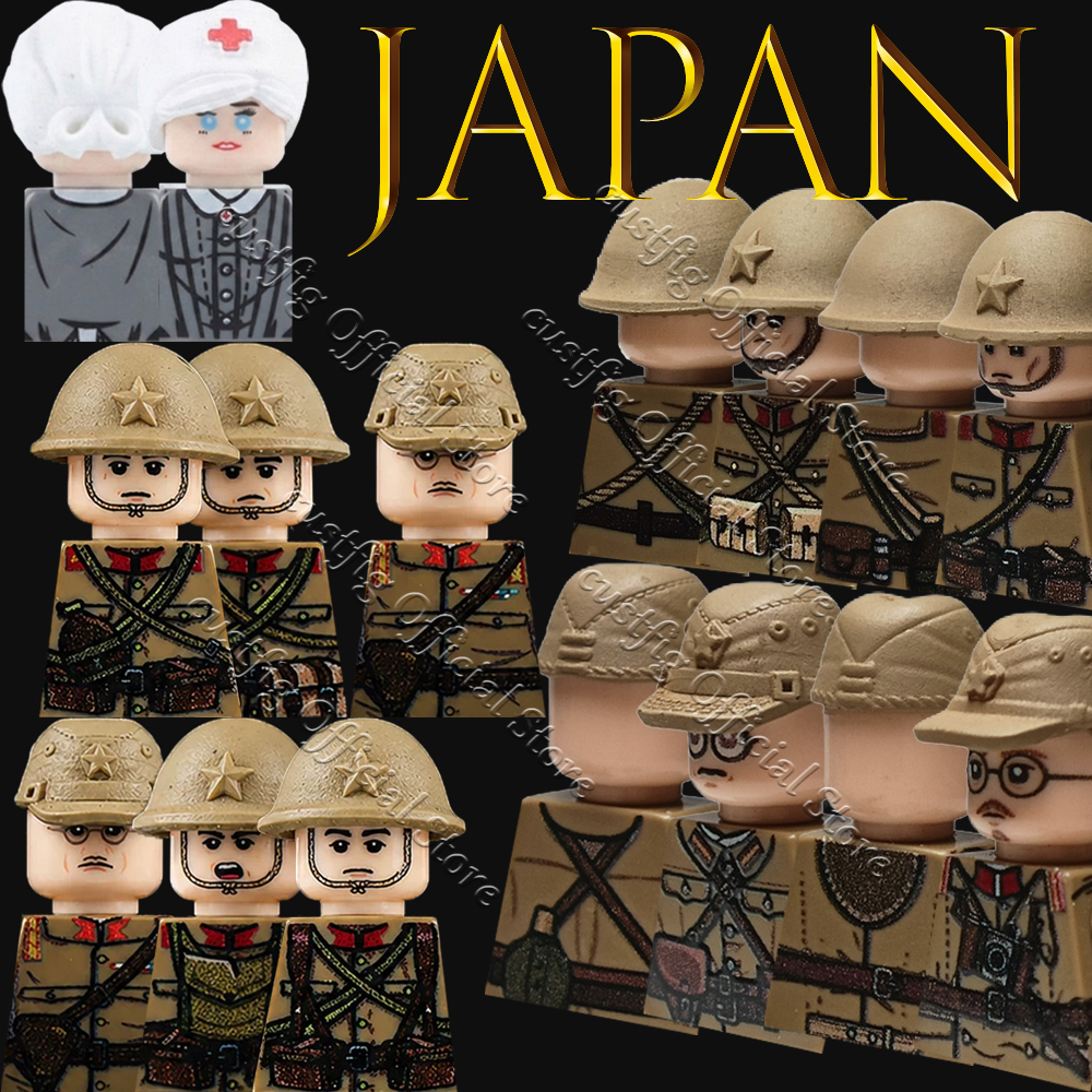 WW2 Military Army Japan Soldie - Lego Minifigure Holder avaliação e preço