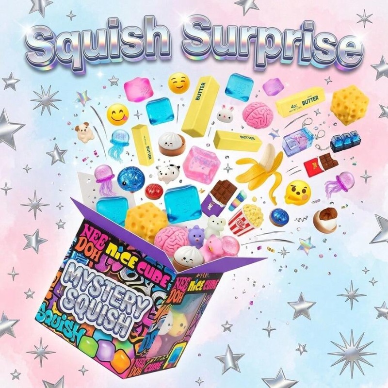 Holiday Squishy Mystery Blind  - Mystery Box Blind Bag avaliação e preço