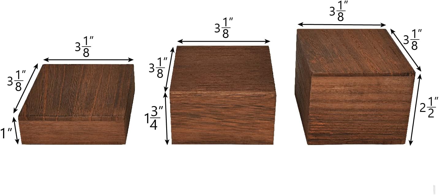 Wooden Display Risers Set - 3  - Display Risers Set avaliação e preço