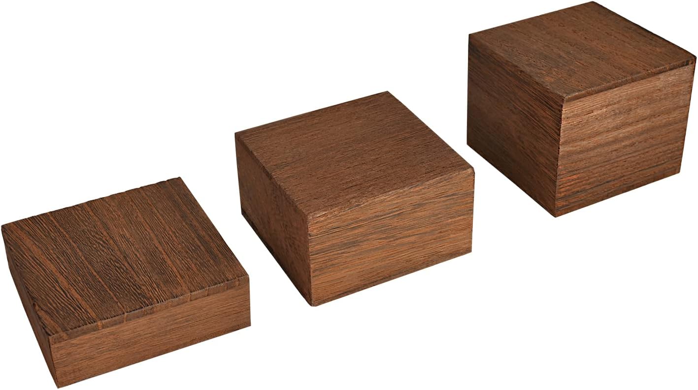 Wooden Display Risers Set - 3  - Display Risers Set avaliação e preço