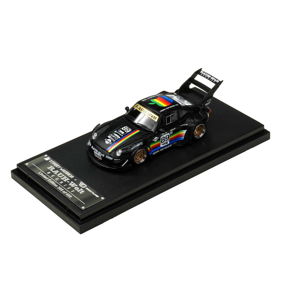 SW In Stock 1:64 RWB 993 Black - Die Cast Car 1 64 avaliação e preço